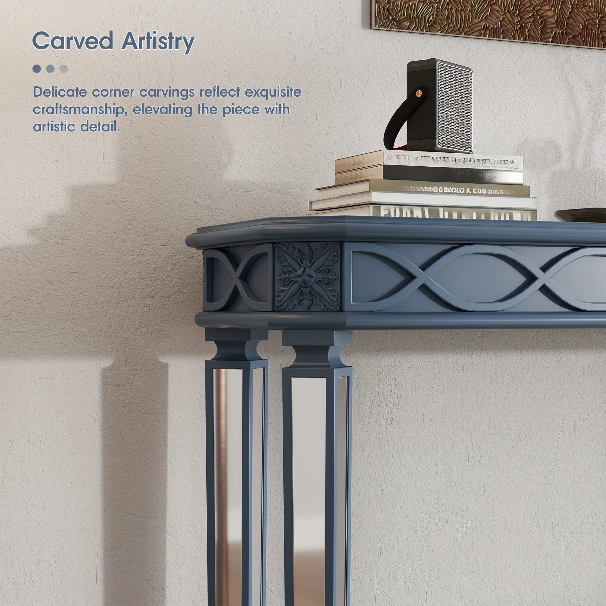 Art Entrance Table, Console Table Behind The Sofa, Narrow Long Entrance In The Hallway, Living Room, Hallway, Behind The Sofa