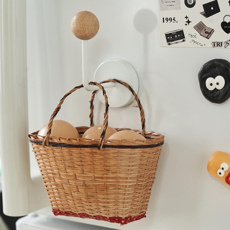 1pc Modern Metal Magnetic Hook with Stone Design for Refrigerator Door Cabinet | No Drilling Required