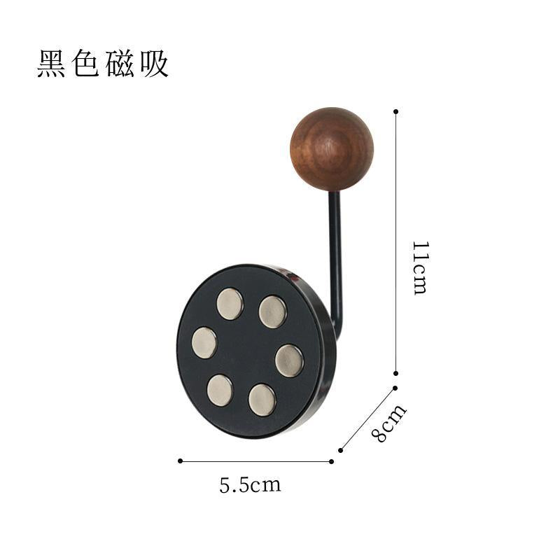 1pc Modern Metal Magnetic Hook with Stone Design for Refrigerator Door Cabinet | No Drilling Required