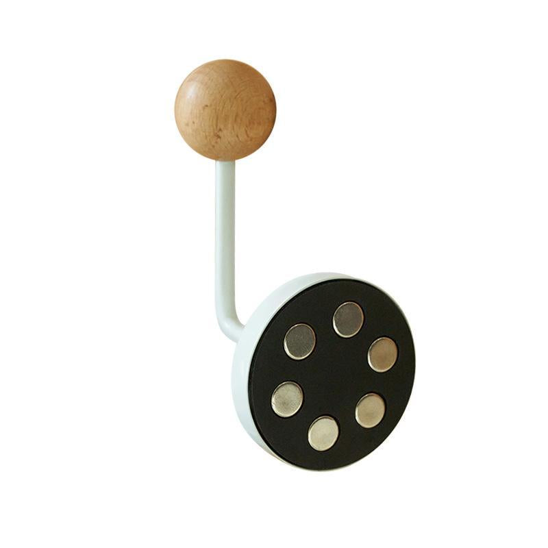 1pc Modern Metal Magnetic Hook with Stone Design for Refrigerator Door Cabinet | No Drilling Required